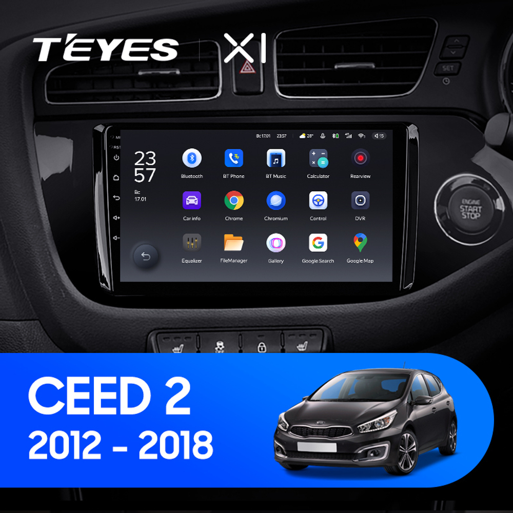 Teyes X1 9"для KIA Ceed 2 2012-2018