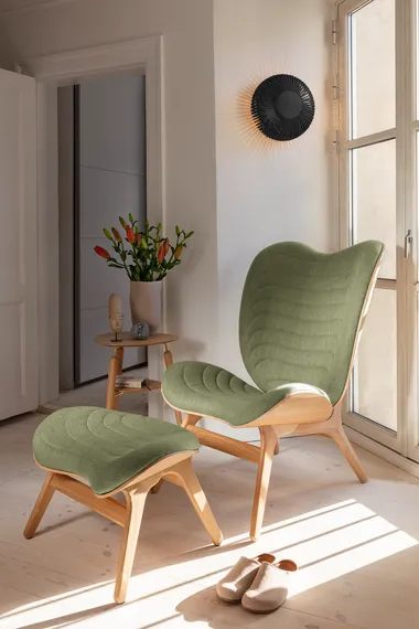 Светильник настенно-потолочный Umage Clava Up Wood, Ø49x16,4, темный дуб