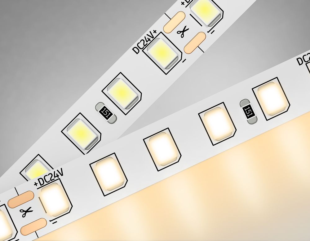 Ambrella Светодиодная лента Ambrella Light GS3101 2835 120Led /10W m/ 24V IP20 3000K 5m LED Strip 24V GS3101
