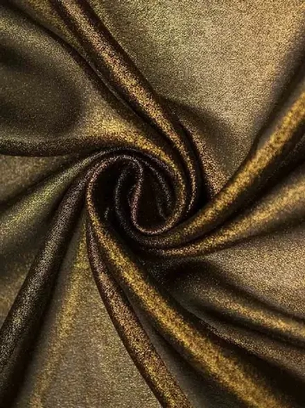 Ткань Шифон-твист металлик 70 г/м2, 100% пэ, ш. 150 см, золото