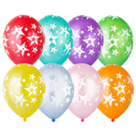 Шар латексный 35см Звезды Большие (Ассорти)