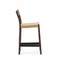 Analy Полубарный стул из массива дуба с отделкой под орех и сиденьем из веревки 65 см