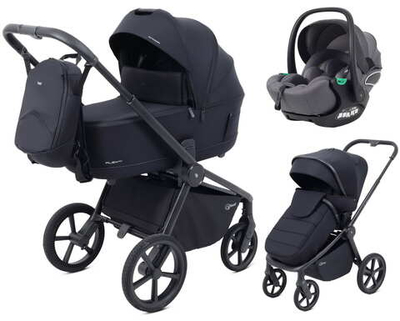 Детская коляска Rant Flex Therm Soft 3 в 1 с автокреслом Evomax Grey Midnight Black