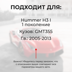 Ремкомплект ограничителей дверей Hummer H3 (I) GMT355 (2 двери, тип 60) 2005-2013