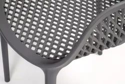 "Беллини" стул пластиковый, цвет темно-серый