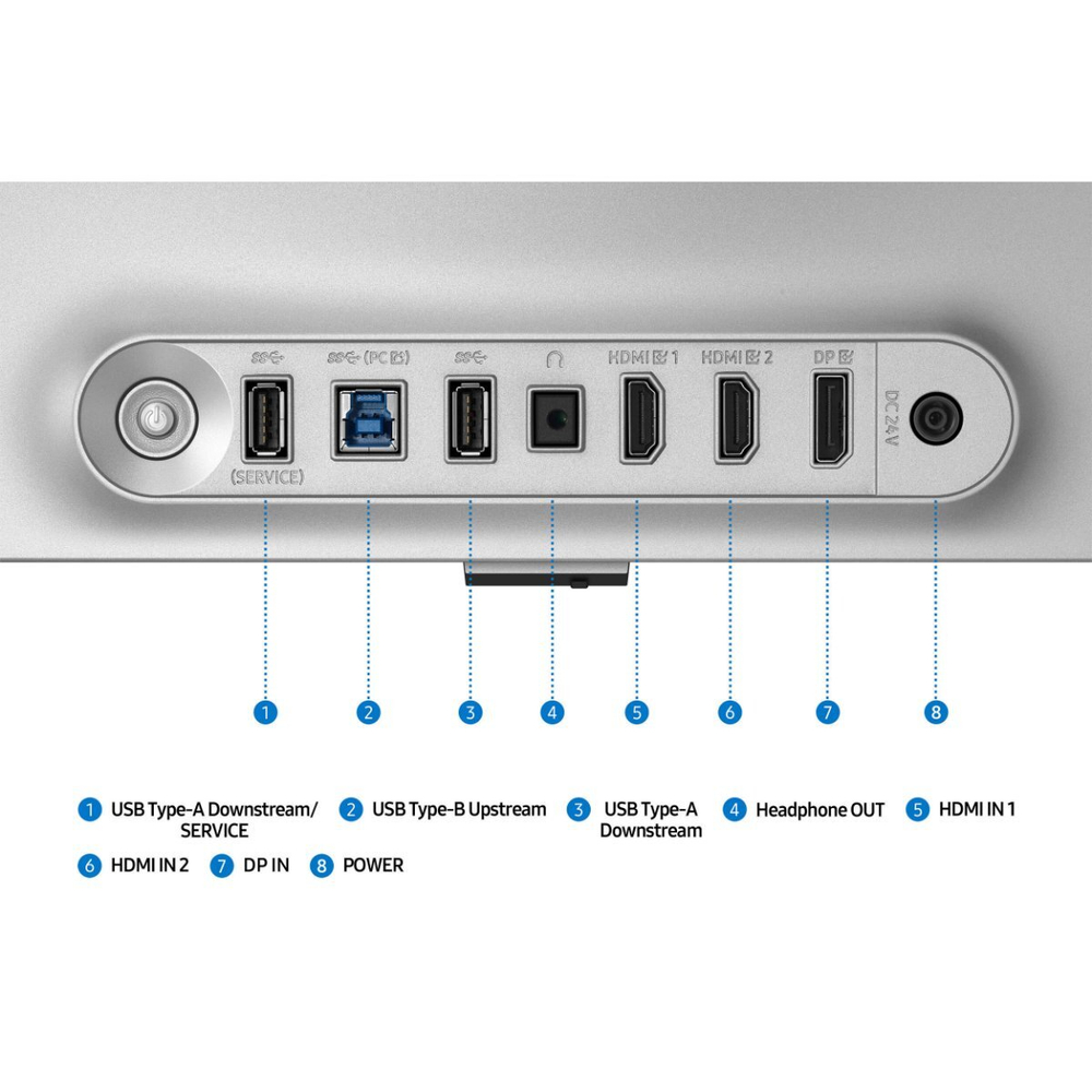 Монитор Samsung 32" Odyssey OLED G8 LS32FG812SIXCI OLED, 16:9 3840x2160, 240Hz, 4K, серебристый