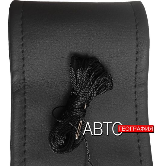 Оплетка на руль из экокожи со шнуровкой, (диаметр руля 37-42 см)