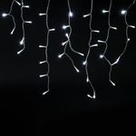 Электрогирлянда-бахрома уличная 6х0,5 м, 180 LED, холодный белый, 220 V, контроллер, ЗОЛОТАЯ СКАЗКА, 591300