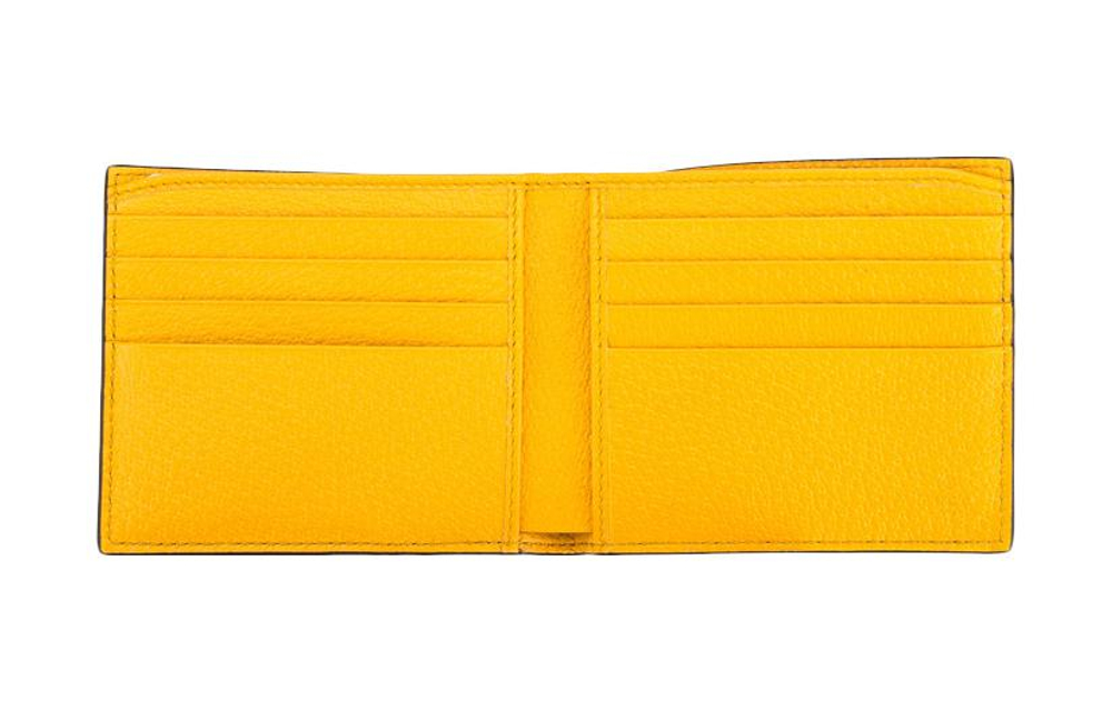 GUCCI Neo Vintage Bi Fold Wallet Ebony/New Maple Crop