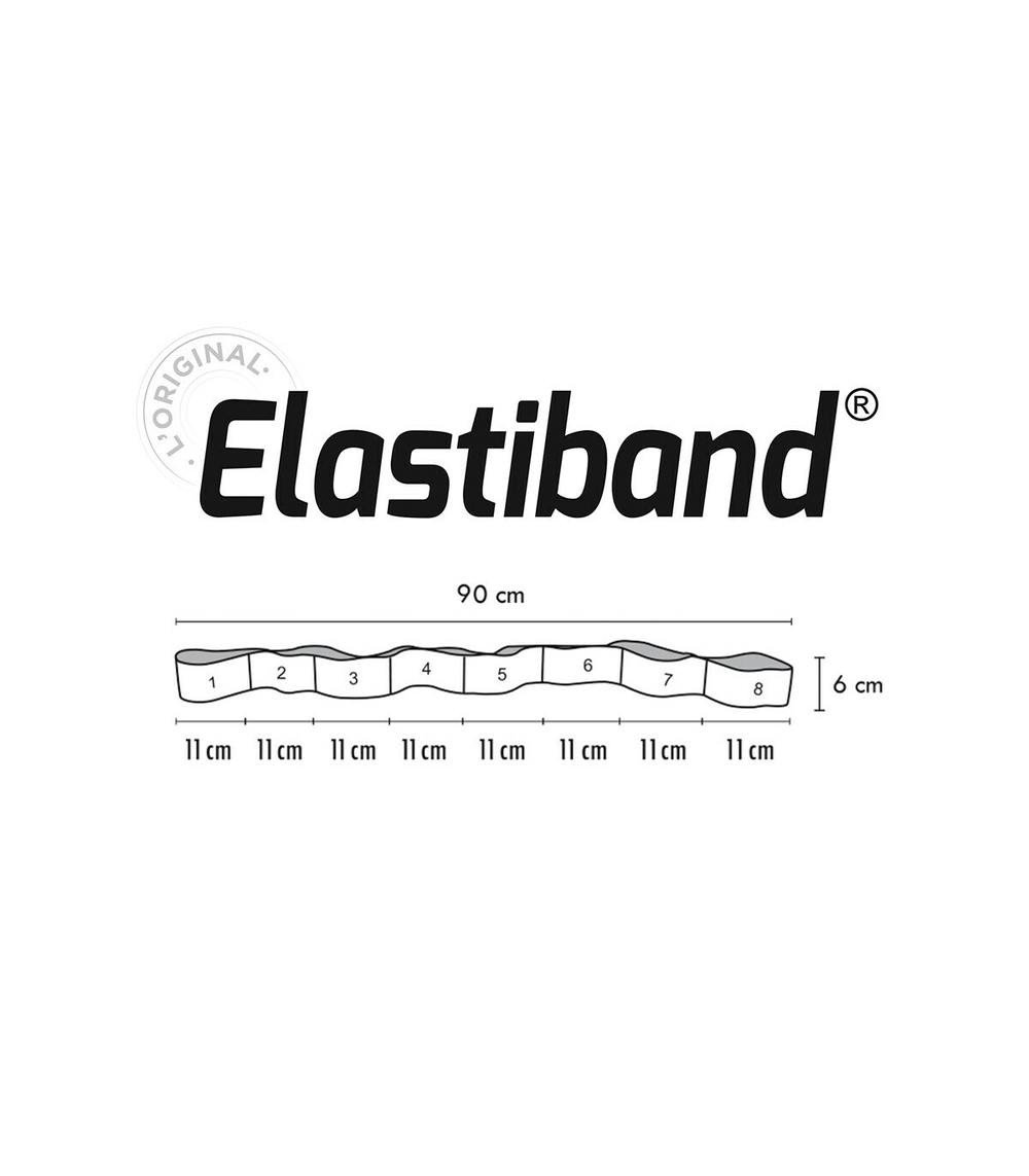 Эспандер Sveltus Elastiband Original 20 кг синий, постер/ упаковка