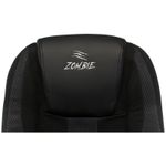 Кресло игровое ZOMBIE 9/BLACK, PL, ткань/экокожа черная, топ-ган (до 180кг)