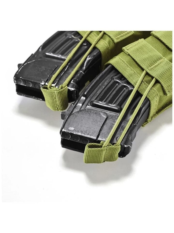 Подсумок без клапана двойной для магазинов (олива)