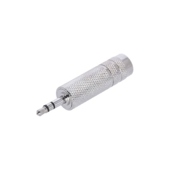Adam Hall K4AJF3MM3METAL - адаптер TRS (jack) mono 6.3 mm (F) - TRS (jack) mono 3.5 mm (F), металлич