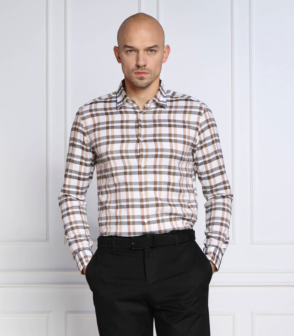 рубашка liam_53f BOSS BLACK - белый(50483724)