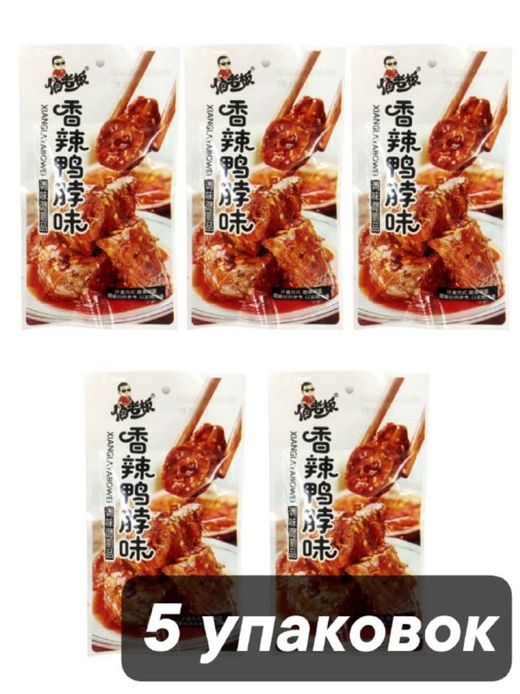 Снеки соевые Острые утиные шейки Xianglayabowey 18 г x 5 шт