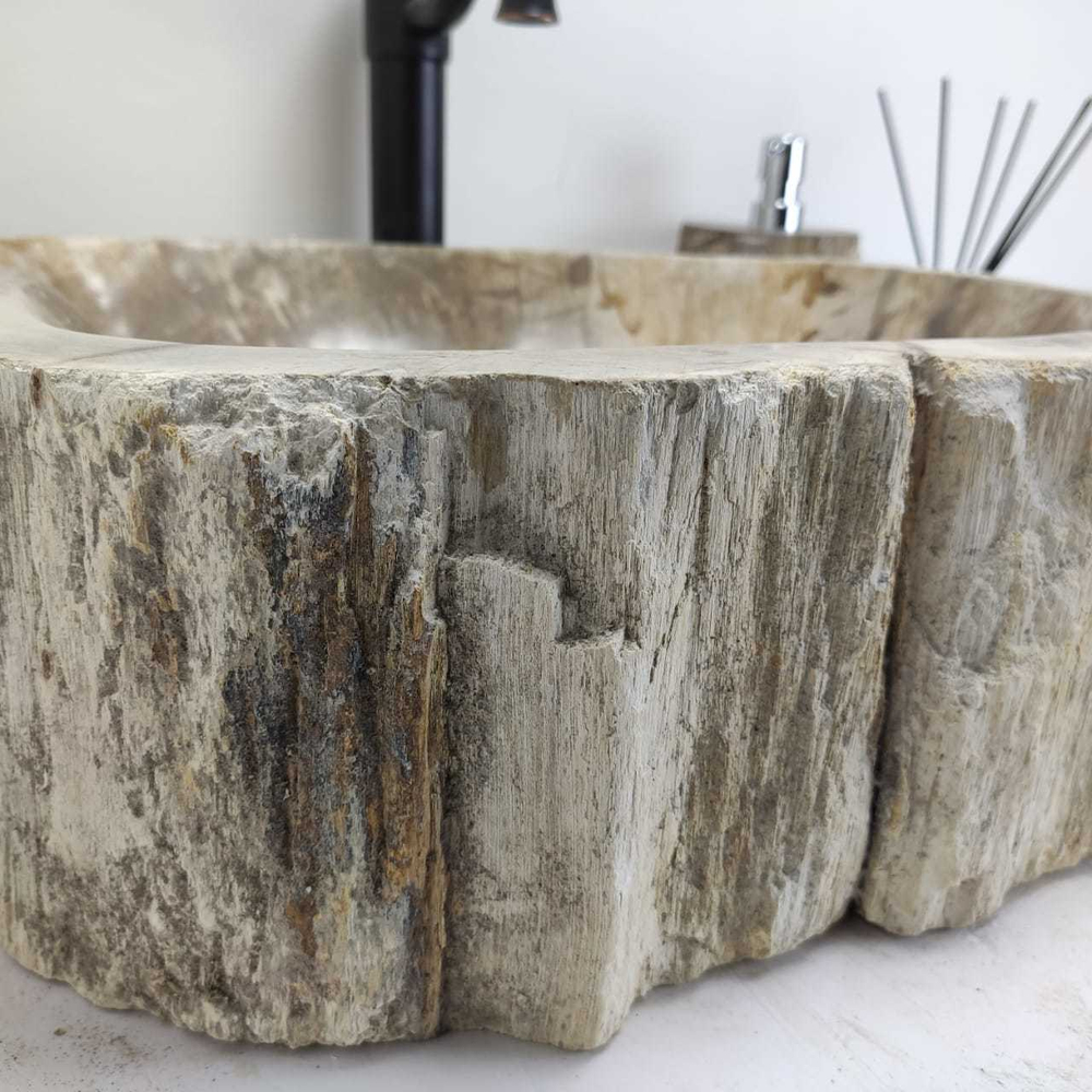 Раковина из окаменелого дерева Fossil Basin  49x44x15 см OD-00421