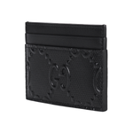 GUCCI Cow Leather Card Holder Card Holder Men"s Black