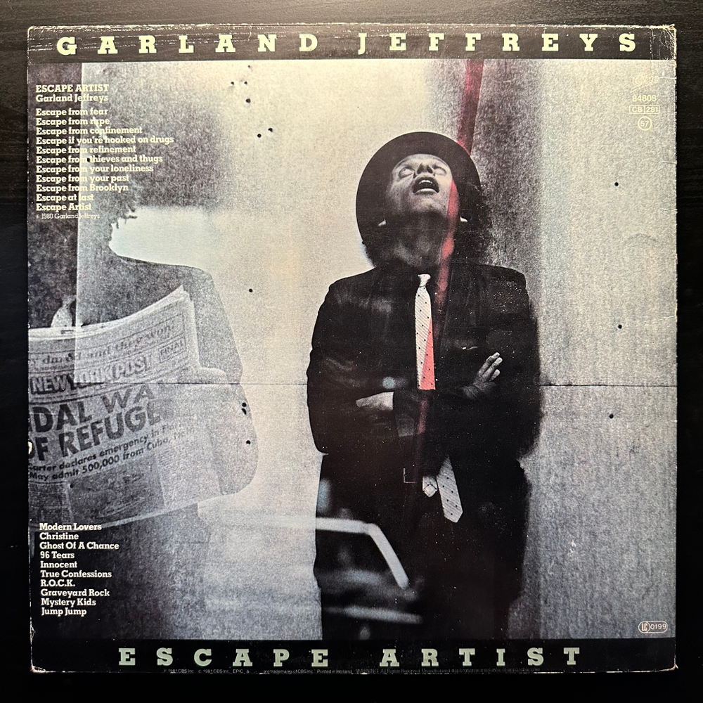 Garland Jeffreys ‎– Escape Artist (Голландия 1981г.)