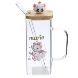 GAEM Кружка с крышкой и трубочкой, 350 мл, L10 W6 H17,5 см, 4в.