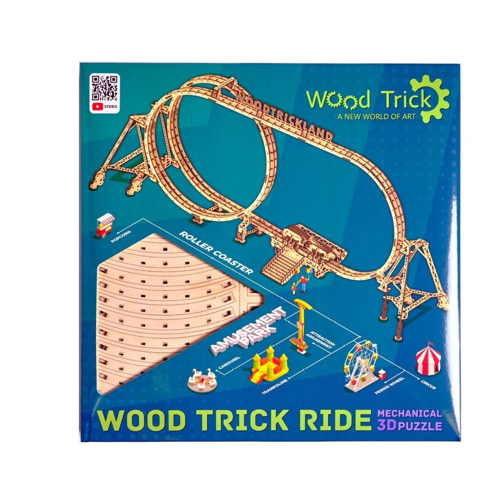 Деревянный конструктор Большие Американские горки (Wood Trick)