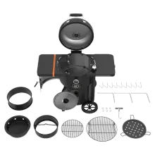 Угольный гриль-коптильня Oklahoma Joe's Drum Bronco 2.0, Ø46 см, чёрная