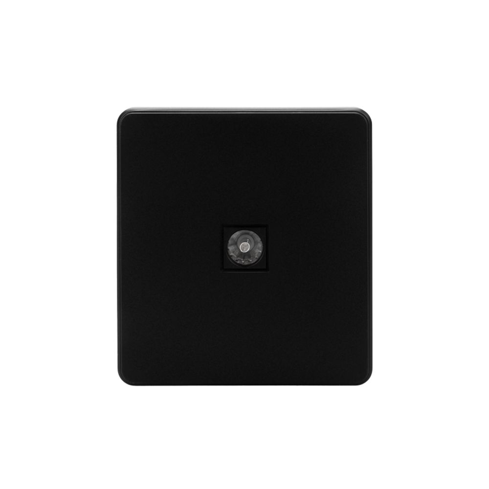 Розетка ROUND TV с/у оникс KRANZ