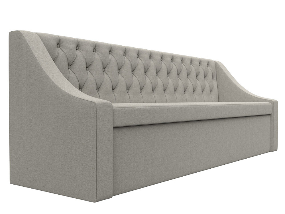 Диван кухонный прямой Мерлин, Амур 02 бежевый, Рогожка, 122467