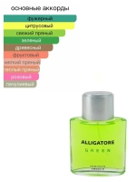 Туалетная вода для мужчин КПК "ALLIGATORE GREEN" 100мл Россия