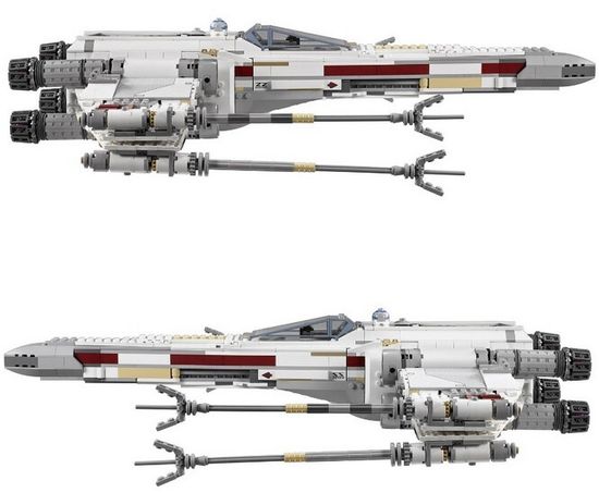 Конструктор Звездные войны "Звёздный истребитель X-wing Красный-5" 1618 деталь
