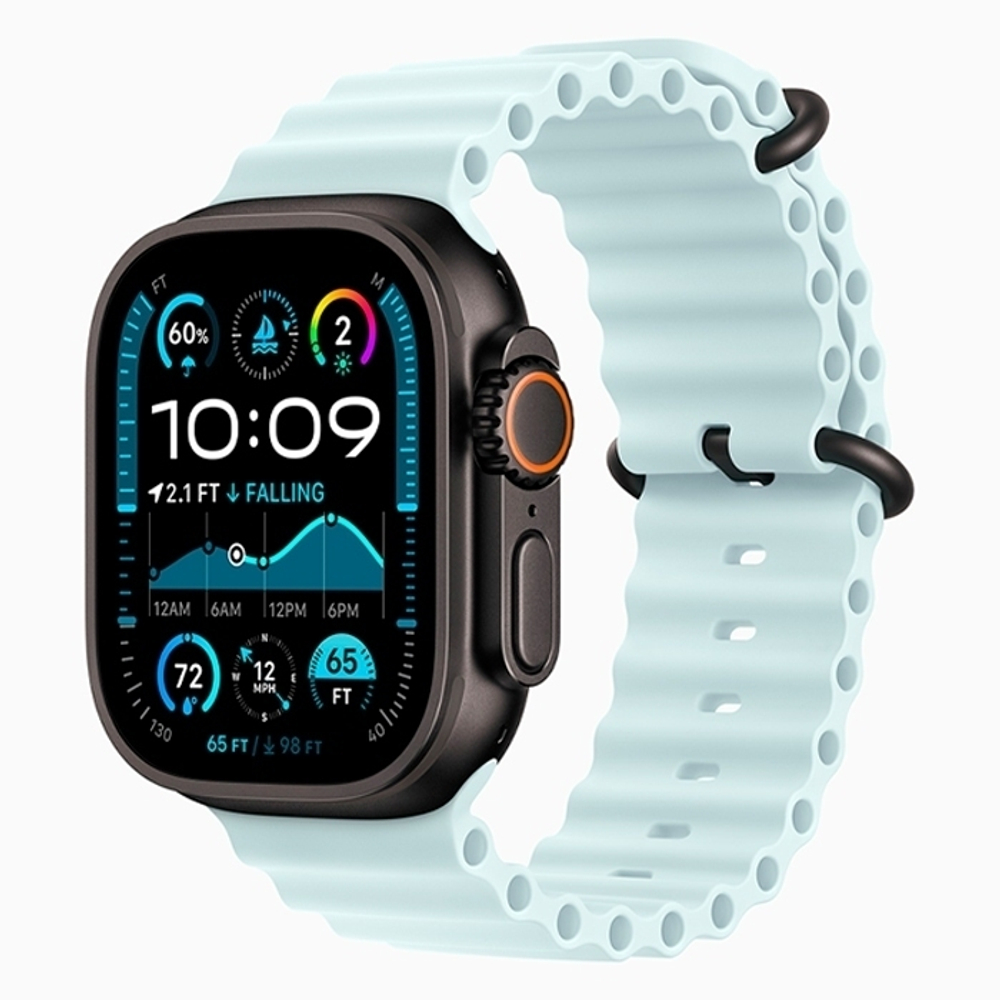 Умные часы Apple Watch Ultra 2 49мм GPS+Cellular Black Titanium Case/Ice Blue Ocean Band