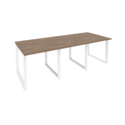 Onix Стол переговорный O.MO-PRG-3.0 Дуб Аризона/Металл Белый 2340*980*750