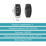 Радиопульт GRITT Practic 3кл. комплект: 1 пульт, 1 реле 1000Вт, A180001