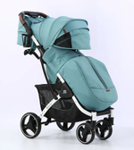 Прогулочная всесезонная коляска Baballo / Серый черная рама