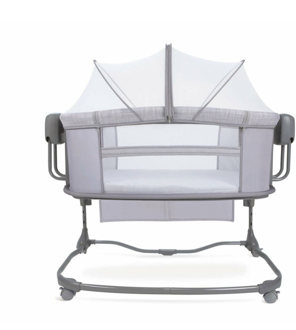 Електрическая приставная кроватка с маятником