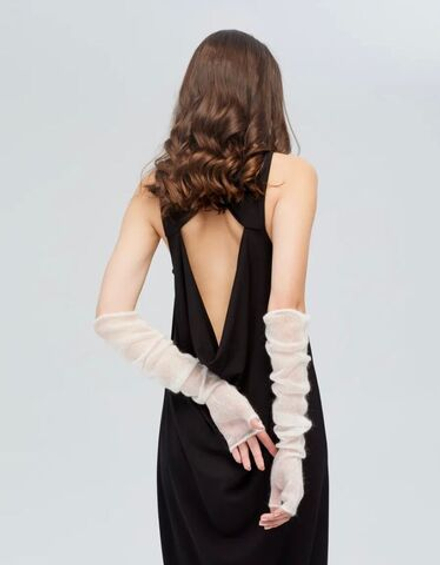 Митенки женские М231-01 белые