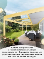 Акриловая краска для мебели и дерева желтая 1 литр