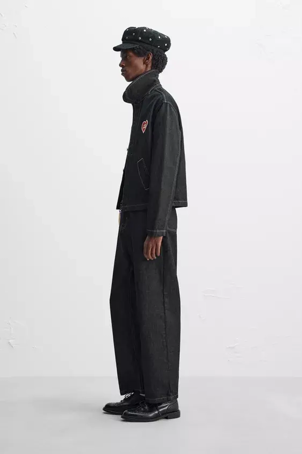 ZARA Х HARRY LAMBERT ДЖИНСОВАЯ КУРТКА, СИНИЙ