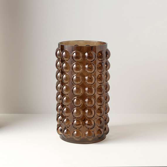 Ваза molecule, 28 см, сепия