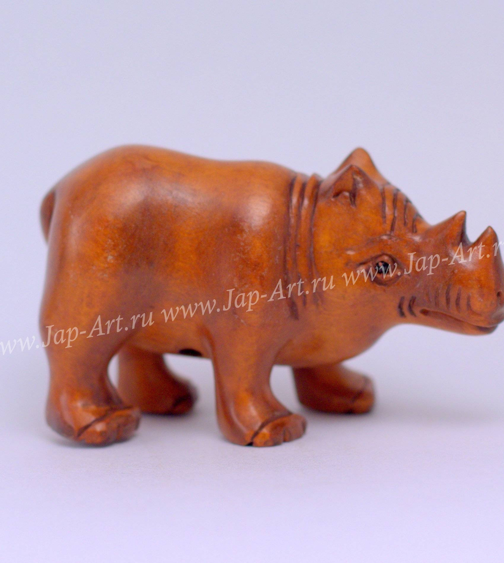 Нэцкэ Носорог