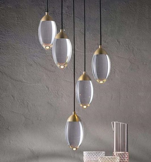 Подвесная светодиодная люстра Romatti Kobo Fiera 8848-5H