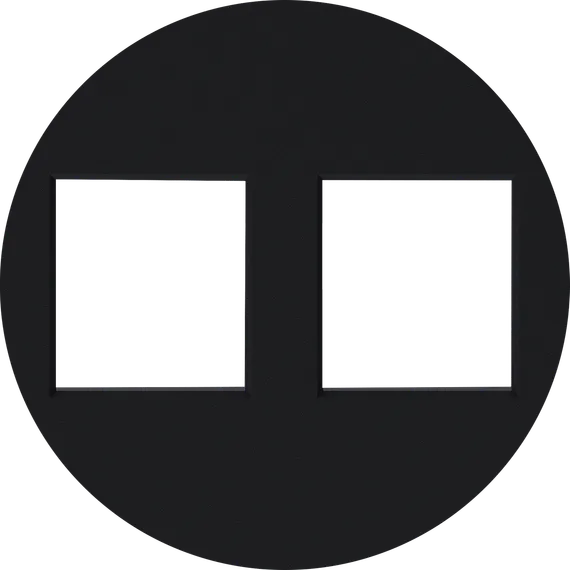 Donel D16 матовый карбон накладка 2-я для розеток RJ45,TV,SAT