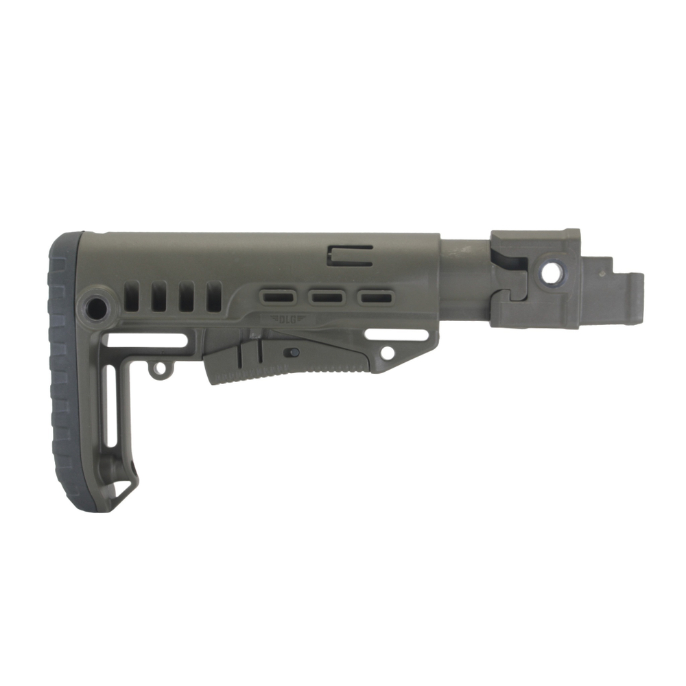 Складной приклад АК-74, DLG Tactical. Черный