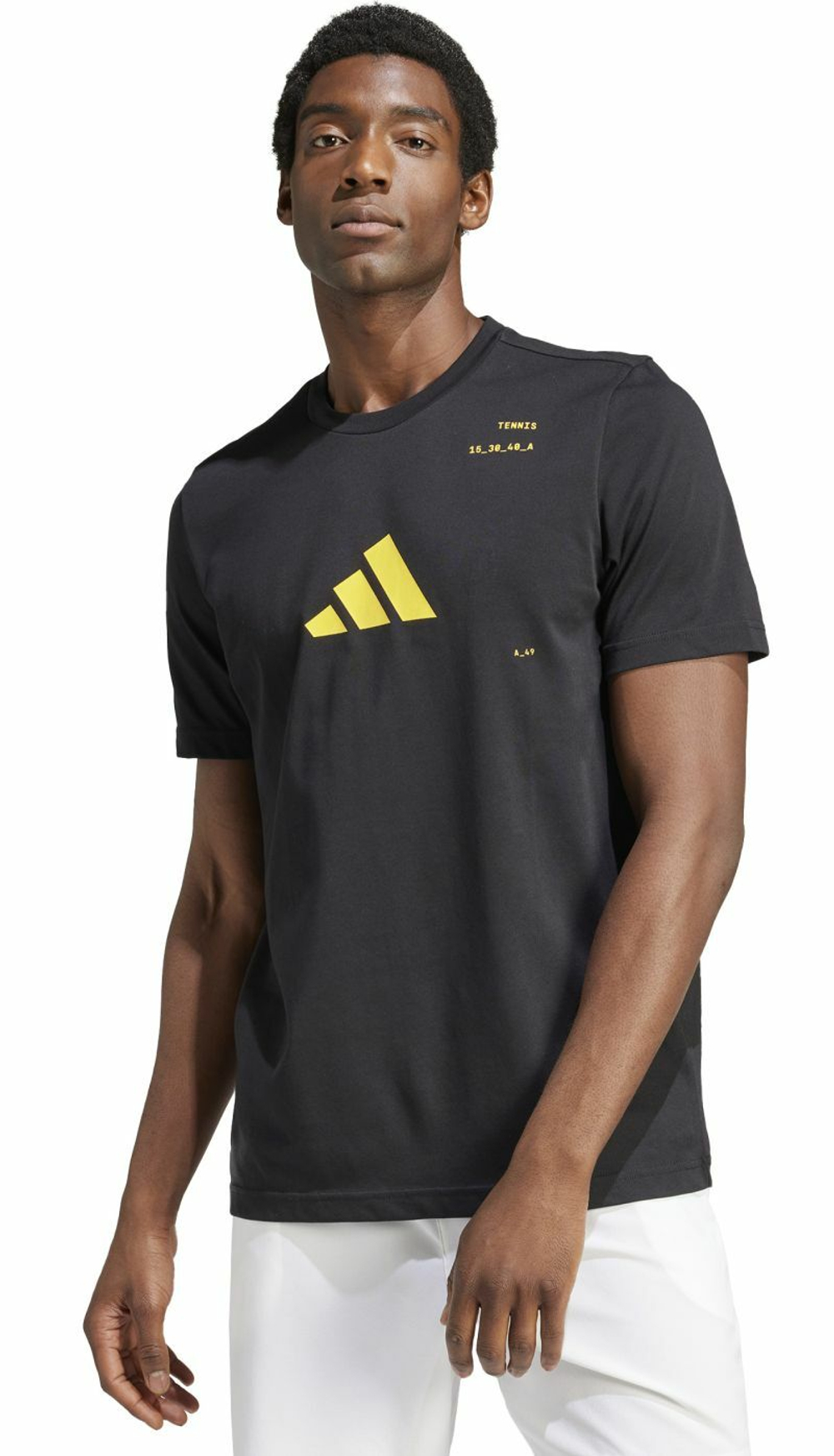 Мужская теннисная футболка Adidas Graphic Play Tennis T-Shirt - black