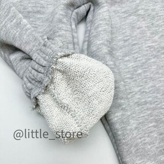 Штаны из футера, Серый меланж