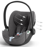 Коляска Cybex Balios S Lux SLV complete Cloud T Mirage Grey Plus Base T 4 в 1 Stone Grey с дождевиками