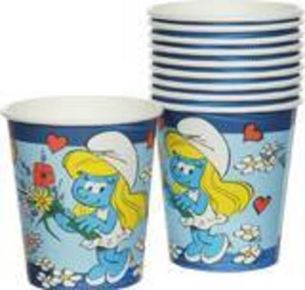 Распродажа Смурфики Набор одноразовых стаканов цвет голубой 210 мл 10 шт.