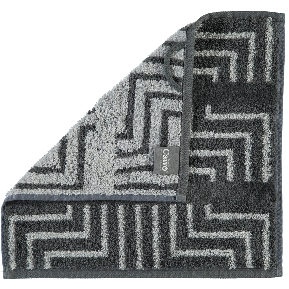 Полотенце 50x100 Cawo Noblesse 1066 Decor Jacquard антрацит
