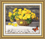 Размер: 31,6 х 39,1см;¶ Канва: Аида кремовая 16;¶ Вышивается крестом в 2 нити;¶ Количество цветов: 3