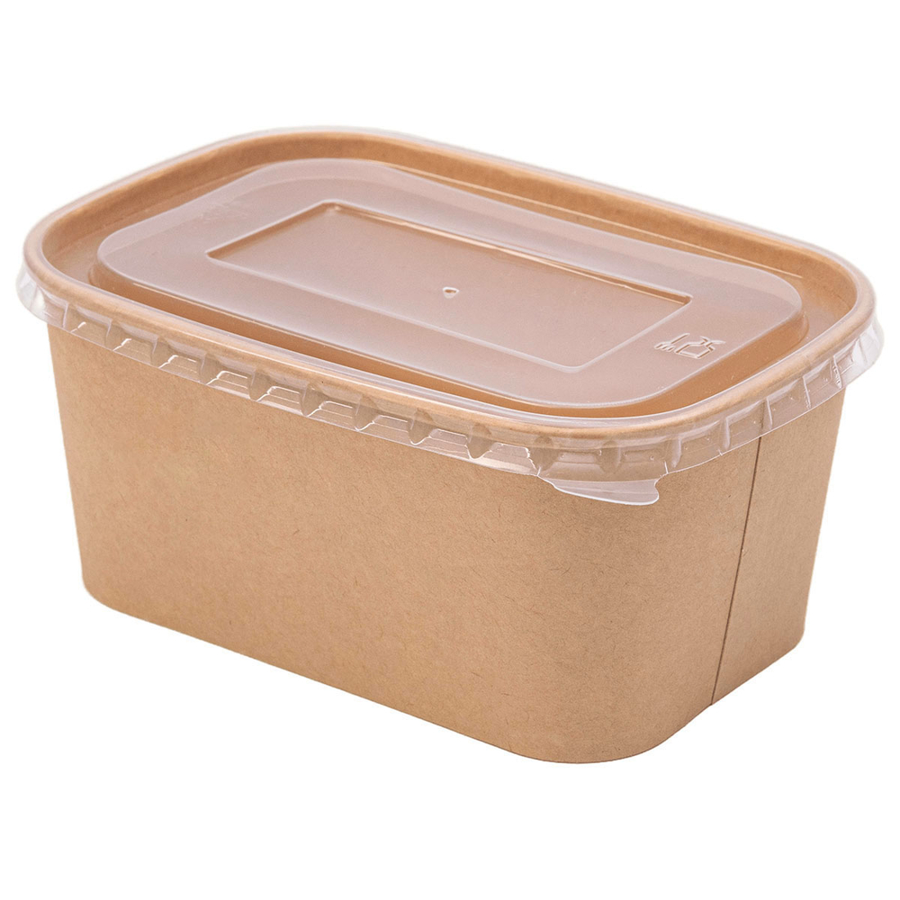 Контейнер бумажный Kraft Hot Soft 1000 мл 170х120х78 мм 1/300