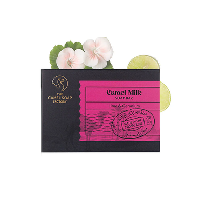 Camel Soap Factory — Camel Milk Soap Bar: Lime & Geranium 140g / Мыло с верблюжьим молоком: Лайм и герань, 140г